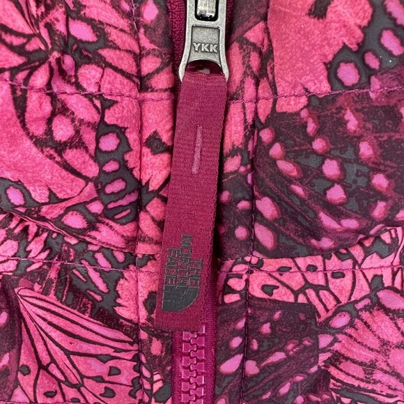 The North Face Girls Reversible Mossbud Swirl Jacket Size Medium Pink Butterfly - Picture 8 of 9